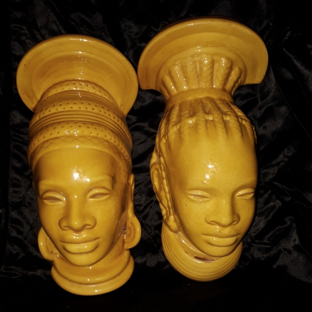 Glazed Pottery Pair